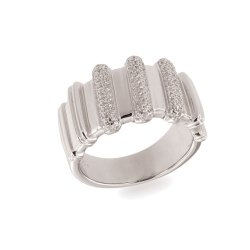 Inel din argint  cu pietre Cubic Zirconia Incolor