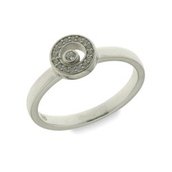 Inel din argint  cu pietre Cubic Zirconia Incolor