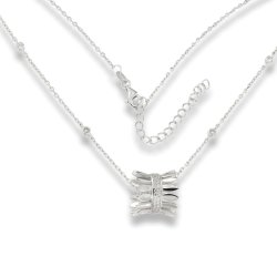 Colier din argint  cu pietre Cubic Zirconia Incolor