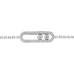 Brățară din aur alb cu pietre Diamant