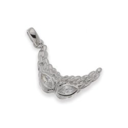 Pandantiv din argint  cu pietre Cubic Zirconia Incolor