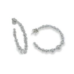 Cercei Pusete din argint  cu pietre Cubic Zirconia Incolor