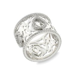 Inel din argint  cu pietre Cubic Zirconia Incolor