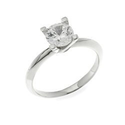 Inel din argint  cu pietre Cubic Zirconia Incolor
