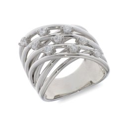 Inel din argint  cu pietre Cubic Zirconia Incolor