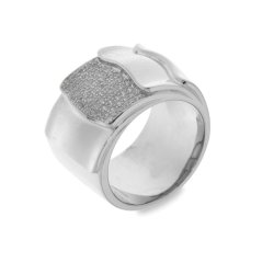 Inel din argint  cu pietre Cubic Zirconia Incolor