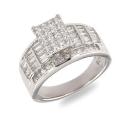 Inel din argint  cu pietre Cubic Zirconia Incolor