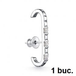 Cercel din argint  cu pietre Cubic Zirconia Incolor