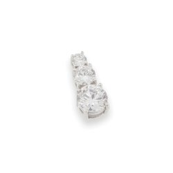 Pandantiv din argint  cu pietre Cubic Zirconia Incolor