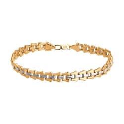 Браслет из красного золота без камней