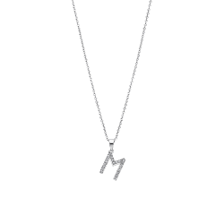Colier din argint  cu pietre Cubic Zirconia Incolor