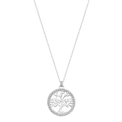 Colier din argint cu Cubic Zirconia Incolor