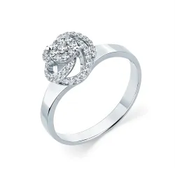 Inel din aur alb cu Diamant
