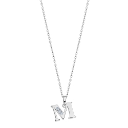 Colier din argint  cu pietre Cubic Zirconia Incolor