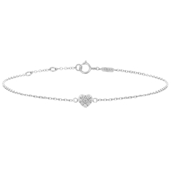 Brățară Love din aur alb cu pietre Diamant