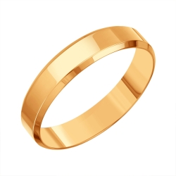 Verighetă din aur roșu fără pietre