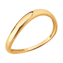 Inel din aur roșu fără pietre