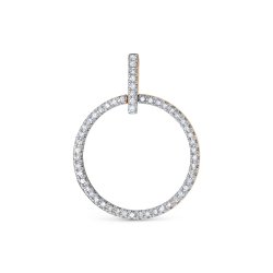 Подвеска из красного золота с камнями Бриллиант