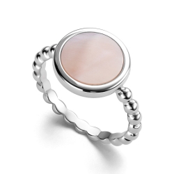 Inel din argint  cu pietre Sidef