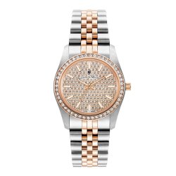 Часы JACQUES DU MANOIR с камнями Swarovski