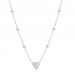 Colier din argint  cu pietre Cubic Zirconia Incolor