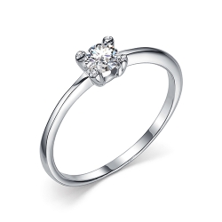 Inel din argint  cu pietre Cubic Zirconia Incolor