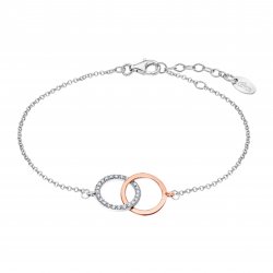 Brățară din argint  cu pietre Cubic Zirconia Incolor, Emailare