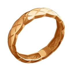 Inel din aur roșu fără pietre