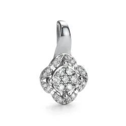 Pandantiv din aur alb cu Diamant