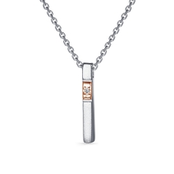 Colier din argint  cu pietre Diamant