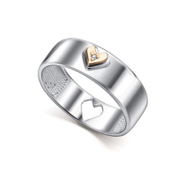 Кольцо из серебра с камнями Бриллиант