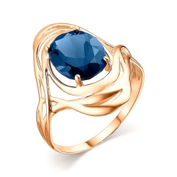 Inel din aur roșu cu pietre Topaz London