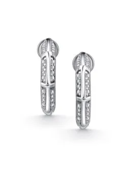 Cercei Pusete din argint cu Cubic Zirconia Incolor