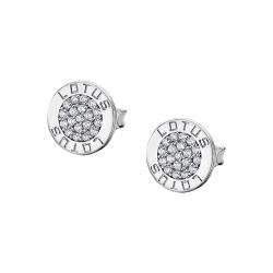 Cercei Pusete din argint  cu pietre Cubic Zirconia Incolor