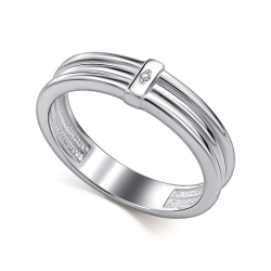 Кольцо из серебра с камнями Бриллиант