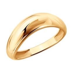 Inel din aur roșu fără pietre