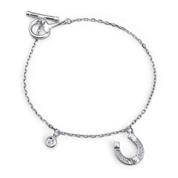 Brățară din argint  cu pietre Cubic Zirconia Incolor