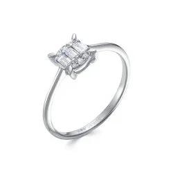 Inel din aur alb cu Diamant