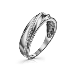Inel din argint  cu pietre Cubic Zirconia Incolor