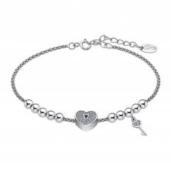 Brățară Love din argint  cu pietre Cubic Zirconia Incolor