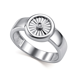 Кольцо из серебра с камнями Бриллиант