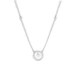Colier din aur alb cu pietre Diamant