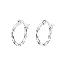 Серьги Конго из серебра без камней