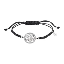 Brățară din argint cu Cubic Zirconia Multicoloră, Textil
