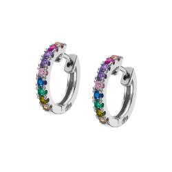Серьги Конго из серебра с камнями
