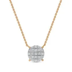 Colier din aur roșu cu Diamant