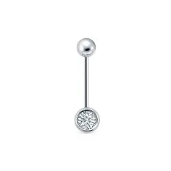 Piercing din aur alb cu Diamant