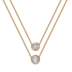 Колье из красного золота с камнями Бриллиант