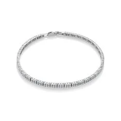 Brățară Tennis din aur alb cu Diamant