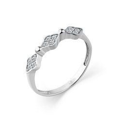 Inel din aur alb cu pietre Diamant